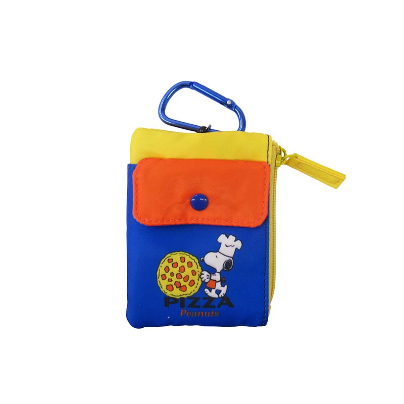 PEANUTS リール付パスケース ピザ